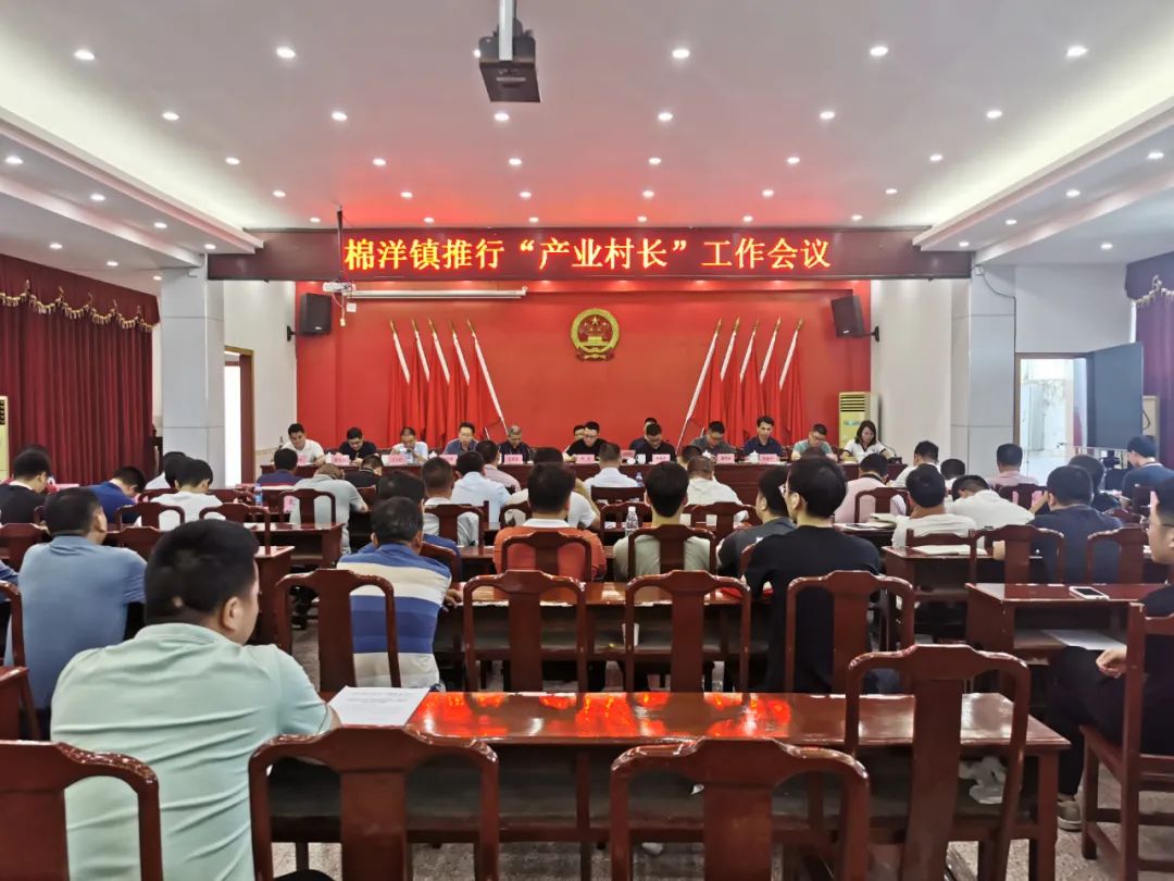 党建引领，赋能产业振兴|棉洋镇召开推行“产业村长”工作会议