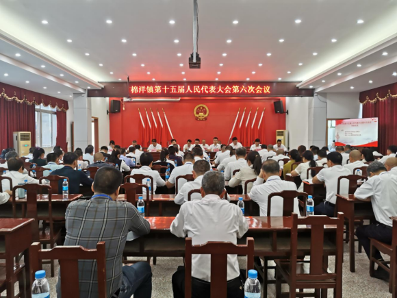 棉洋镇第十五届人民代表大会第六次会议顺利召开