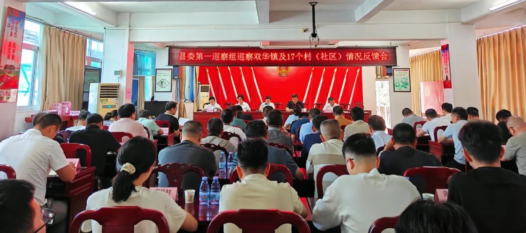 县委第一巡察组巡察双华镇及17个村（社区）情况反馈会召开